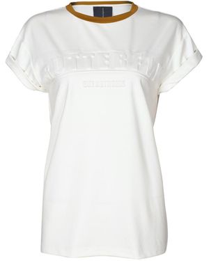 RUE AGTHONIS Letter Print T-Shirt - White
