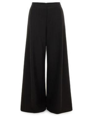 Sazha Wide-Leg Pleated Pants - Green