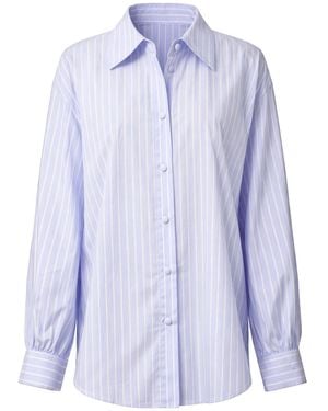 Oh!Zuza Oversized Cotton Shirt – & Stripes - Blue