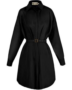 ALINA CERNĂTESCU Remy Mini Office Day Shirt Dress - Black