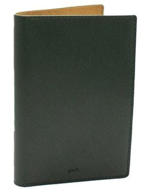 godi. Handmade Full-Grain Leather Passport Cover – Slim Travel Wallet - Green