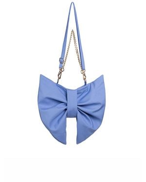 RainSisters Bow Clutch Purse - Blue