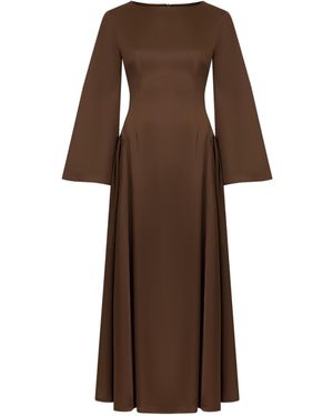 Miss Me Neutrals Opal Faux-Corset Maxi - Brown