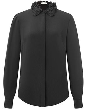 Emma Wallace Petal Blouse - Black
