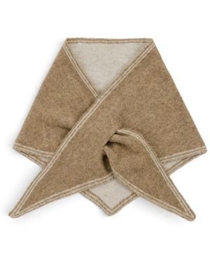 Saachi Triangle Pull-Through Scarf - Natural