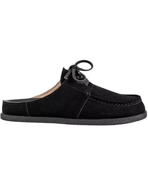 Goodnews Kindlin Lace Mules Suede - Black