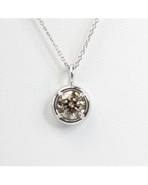 Rahul's Jewels 1.05 Carat Genuine Diamond Round Solstice Pendant - White