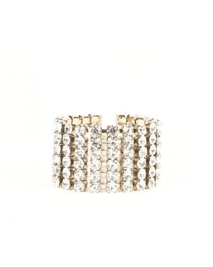 Addicted Asteria Bracelet Plated With-Tone Rhinestone - White