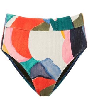 Change of Scenery Hi Leg Hi Waist Bottom - Blue
