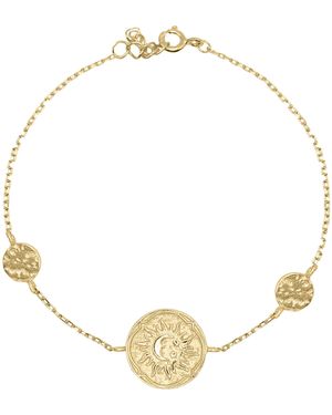 Luna Charles Alena Sun Coin Bracelet - Metallic