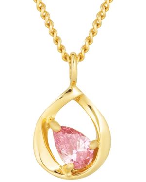 Hinch & Liu Lab Grown Diamond Solitaire Pendant - Metallic