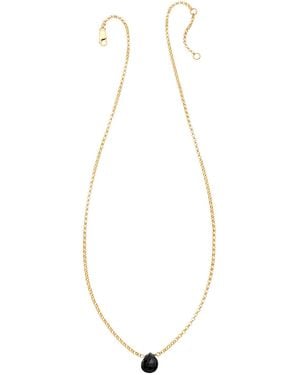 Heather Hawkins Jewelry Tiny Gemstone Necklace - Metallic