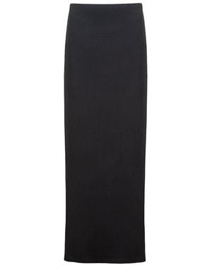 Audrey Vallens Bamboo Maxi Tube Skirt - Black