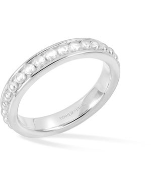 Dower & Hall Granular Dotty Twinkle Ring - Metallic