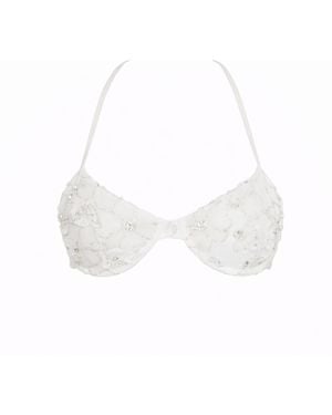 Belletage Swimwear The Ivory Bikini Top - White