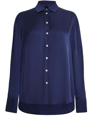 James Lakeland Satin Finish Shirt - Blue