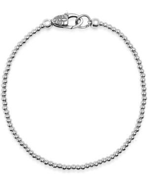 Nialaya Sterling Beaded Bracelet - Metallic