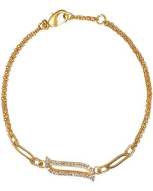 Lila Rasa Double Chain Bracelet - Metallic