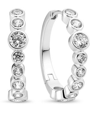 Sif Jakobs Jewellery Earrings Sardinien Creolo - White