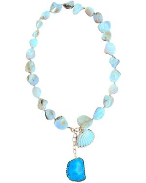Magpie Rose Neutrals Lagoon Necklace - Blue