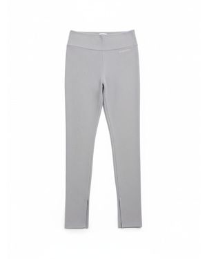 Altra Volta Brazilian Jacquard High-Waist Bootcut Leggings - Grey