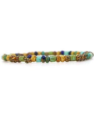 Shar Oke Czech Picasso Bracelet - Green