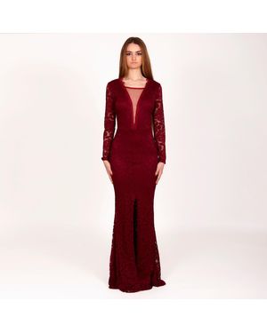 SOHUMAN Gols Maxi Dress - Red