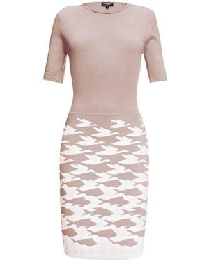 Rumour London Sea & Sky Soft Pink Merino Wool Knitted Dress