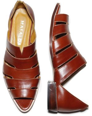 Mafalda Gisele Terracotta Sandals - Brown