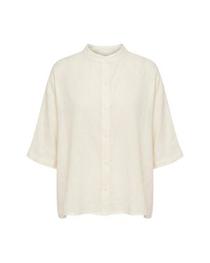 ELOI Neutrals Evant Oversized Shirt - White