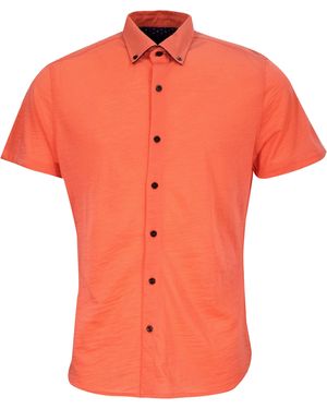 lords of harlech Tobias Merino Shirt - Orange