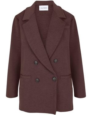 SALANIDA Forza Knitted 100% Merino Blazer Chocolate *Limited Edition - Brown