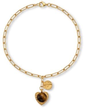 VIEA Tara Heart Necklace - Metallic