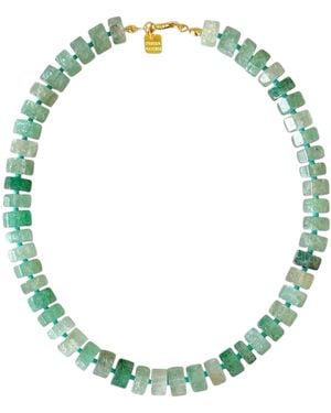 Firera Atelier Aventurine & Natural Stone Necklace - Green