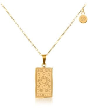Arctic Fox & Co. Cancer Zodiac Star Sign Necklace - Metallic