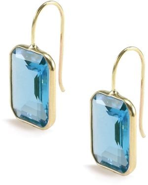 Hye Jane Jewelry Medium Gemma Quartz Earrings - Blue