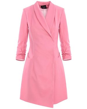 AVENUE No.29 Asymmetric Tailored Blazer Dress - Pink