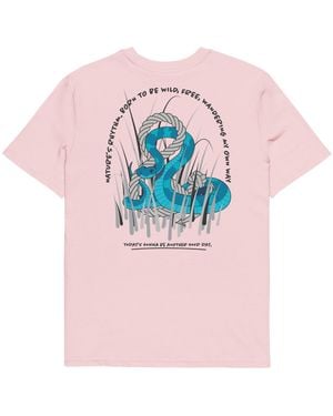 Anchor and Crew Cotton Snake Another Good Day Organic Cotton T-Shirt - Pink