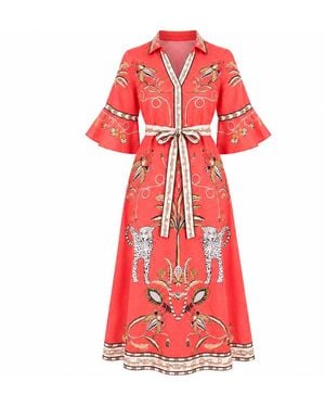 IslaPayal Cape Midi - Red