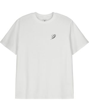 Sea_Washed Classic Statement Tee - White