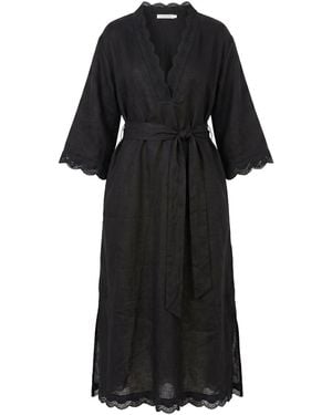 Adrift Clothing Tia Linen Tunic Dress - Black