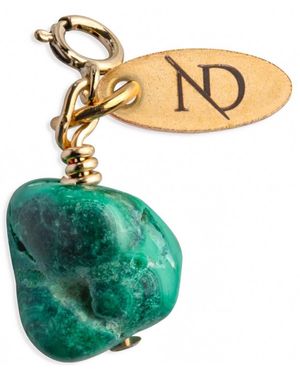 N'damus London Malachite Gemstone & Charm - Multicolour