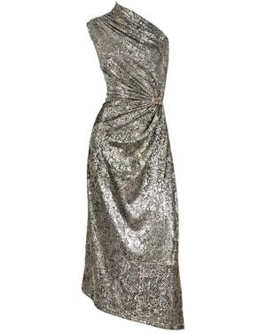 strapless open back dress Snake Skin Print Dress main image 1