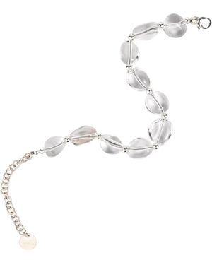 Zynnia Collective Neutrals See Through Pebble Bracelet - Metallic