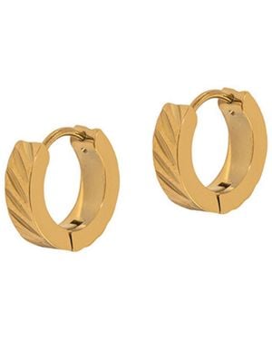 A Weathered Penny Roux Hoops - Metallic