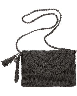 SJW BAGS LONDON Grace Hand Crochet Bag - Black
