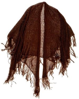 Vanilla&Chocolate Knitted Cape Chocolate Topping - Brown