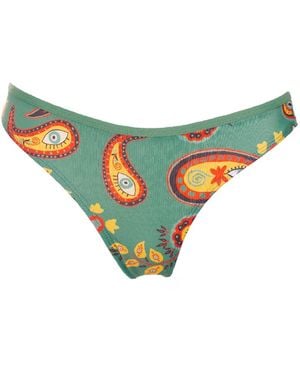 Aulala Paris Aulala X Moon Art Inspired Bikini Bottom - Blue