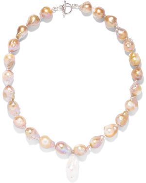 The Pink Reef The Reef Baroque Pearl Necklace - Metallic