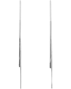 Monosuit Jewellery Earrings Long - White